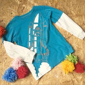 Kids space shuttle tee